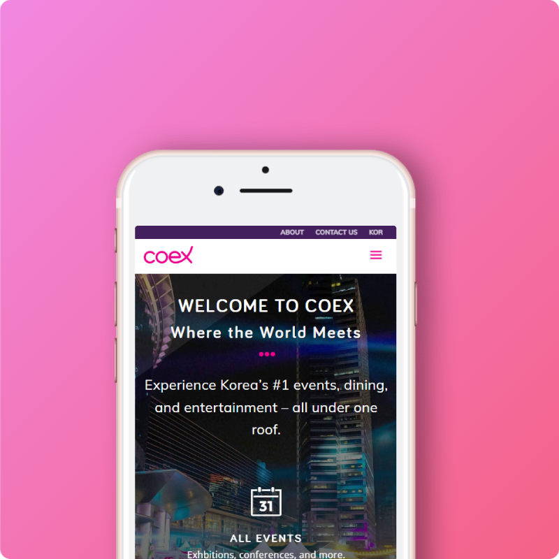 Coex website creation